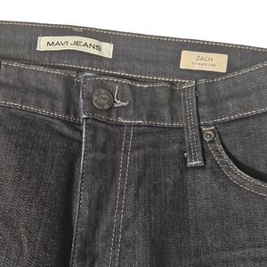 Mavi Jeans Zach Straight Leg Dark Wash Mens Denim Pants Size 34x34 midnight blue